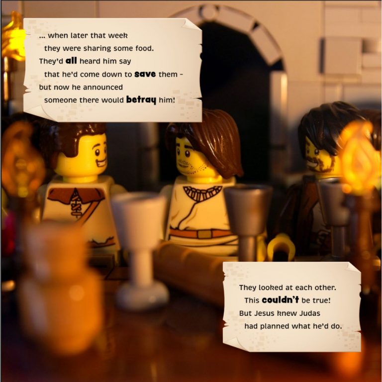 The Easter Story Brick by Brick book - LEGO Easter story - Page 4