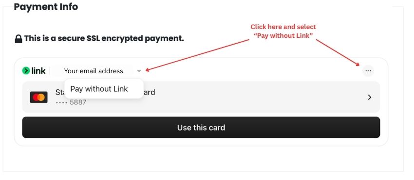 Pay Without Link